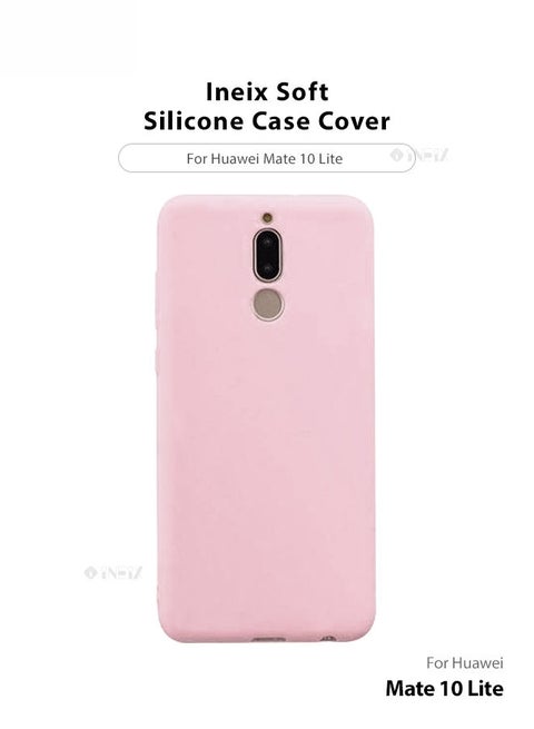 Soft Silicone Case Cover For Huawei Mate 10 Lite Pink