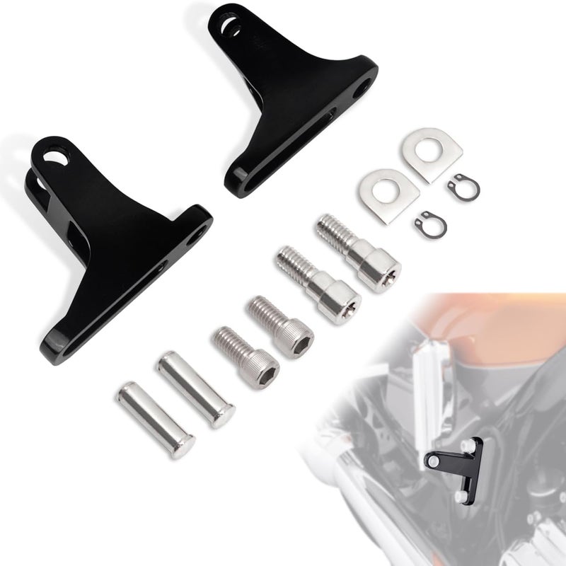 FOVPLUE Motorcycle Parts,Passenger Mini Footboard Mount Kit for Harley Touring models 1993-2025 Road King FLHR Road Glide FLTRX Street Glide FLHX Electra Glide FLHT - Image 1