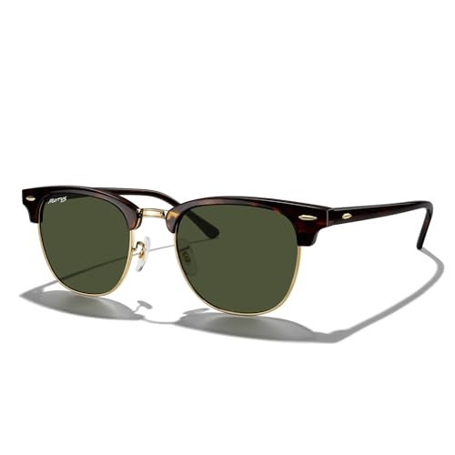 MERRY'S Classic Square Semi-Rimmed Polarized Sunglasses for Men Women S6016 - Image 1