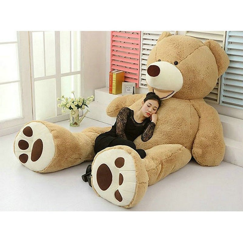 Fengheshun غطاء دب عملاق سوبر 8.5 قدم، غلاف دب تيدي، غلاف حيواني ضخم (بيج، 2.6 م) - Image 2