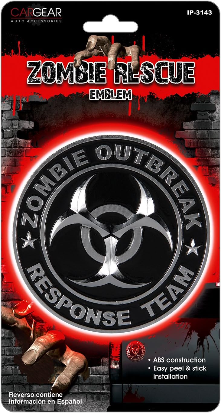 Pilot Zombie Response Team Emblem - Chrome/Black - Image 2