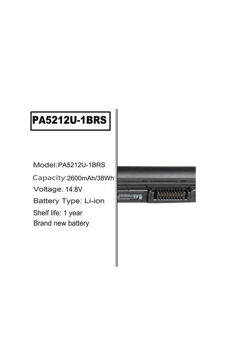 Terabyte REPLACEMENT 14.8V 2600mAh/38Wh PA5212U-1BRS PA5212U Laptop Replacement Battery for Toshiba Satellite Pro A40 A50 C50 Z50 R50 A40-C A50-C R50-B A30 A50 C40 Z20 R40 A30 -C A50 -C R50-C Z50-C Series Laptop PC - Image 5