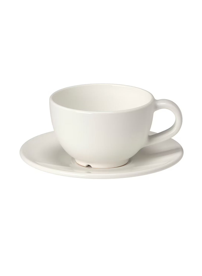 Coffee cup and saucer off white 14 cl - Image 3