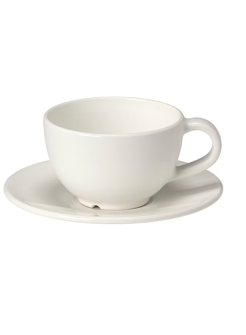 Coffee cup and saucer off white 14 cl - Image 2