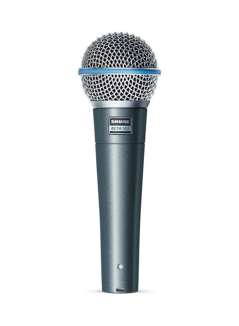 BETA 58A Vocal Microphone - Single Element Supercardioid Dynamic Mic for Stage and Studio, Includes A25D Adjustable Stand Adapter, 5/8” to 3/8” (Euro) Thread Adapter and Storage Bag - Image 1