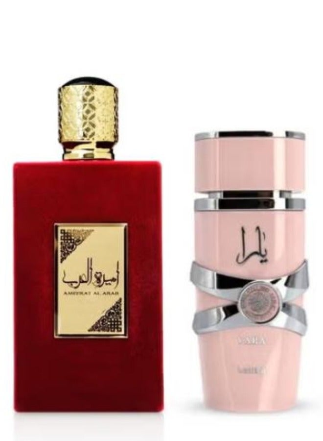 Lattafa YARA LATTAFAH 100 ML + AMEERAT AL ARAB 100 ML - Image 1