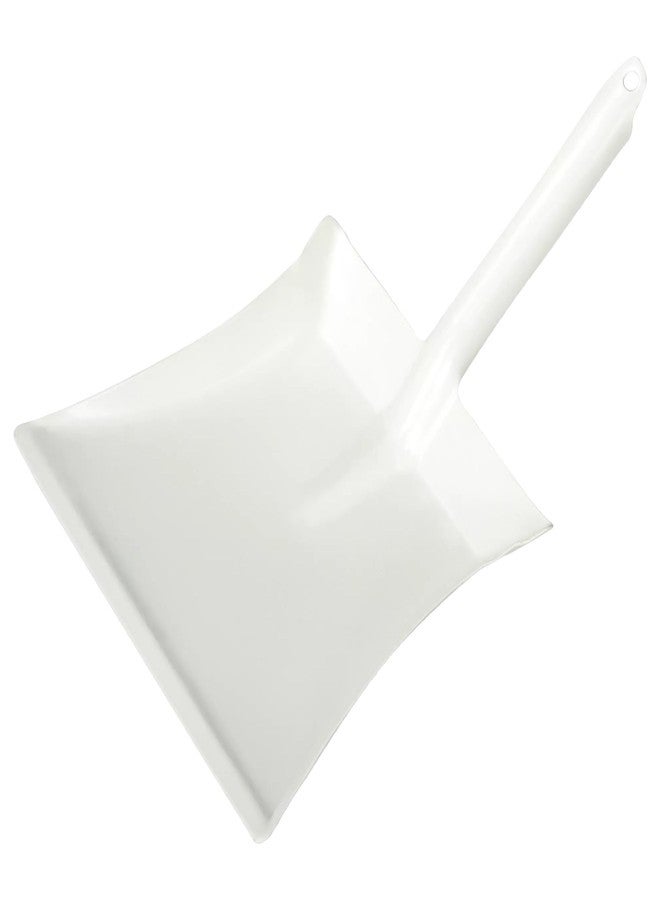 Redecker Children’s Play Dustpan, Durable Metal with Powder-Coated Finish, White, (Brush Sold Separately)