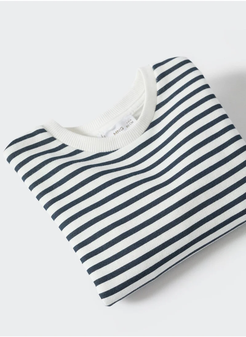 MANGO Infant Striped Sweatshirt