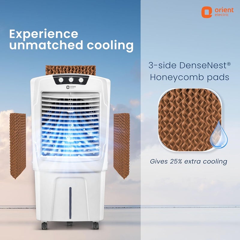 Orient Electric Orient Electric Aerostorm 92 L Desert Air Cooler For Home Densenest Honeycomb Pads For More Cooling Inverter Compatible 4000 Mch High Air Delivery AutoFill Feature Air Cooler For Room White  - Image 3