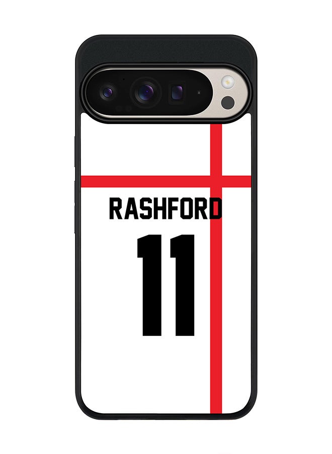 Stylizedd For Google Pixel 9 Pro XL Case,Slim fit Camera Protection, Shockproof Thin Phone cover - Football - England, RashFord - Image 1