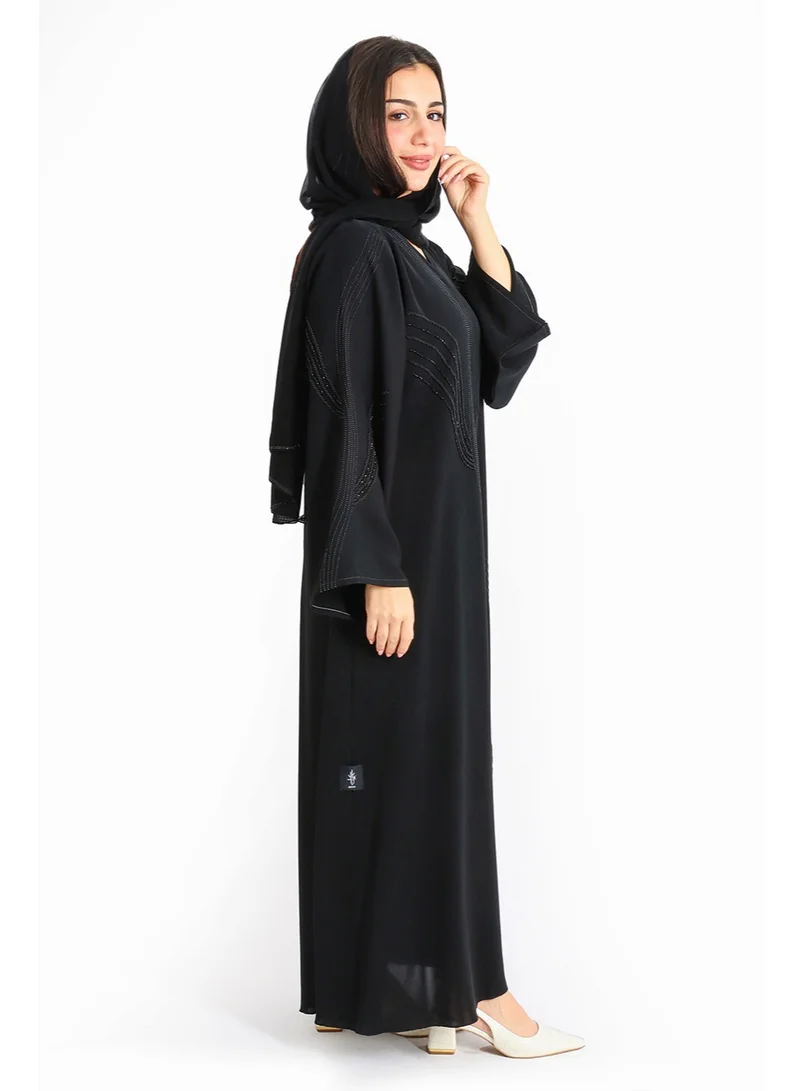 IKKXA Artisan Elegance Handwork Abaya AIK5016