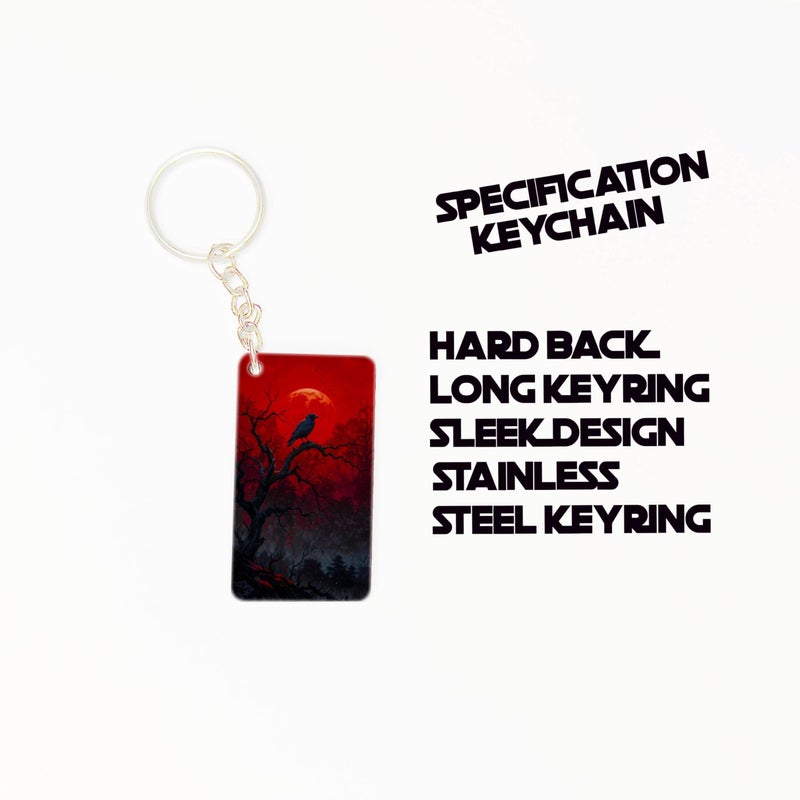 OUTFITQUE OUTFITQUE Premium (Pack of 2) Anime- 490 Printed Long Keychain For Bike, Scooty, Car, MDF Keyholder - Image 3