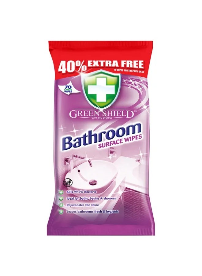 Bathroom Surface Wipes - 70 Wipes