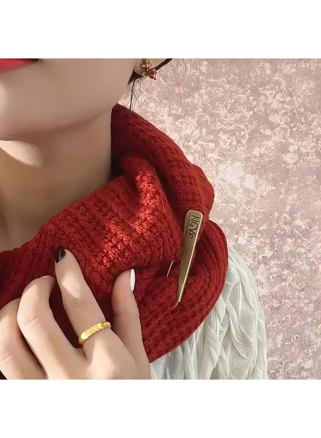 4 دبابيس حروف نحاسية على الطراز العتيق - إكسسوارات حرفية معدنية لتزيين الملابس - Image 5