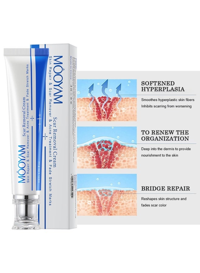 MOOYAM Scar Removal Cream Skin Treatment for Scars Stretch Marks and Acne Marks Improves Skin Texture with Deep Moisturization for All Skin Types - Image 4
