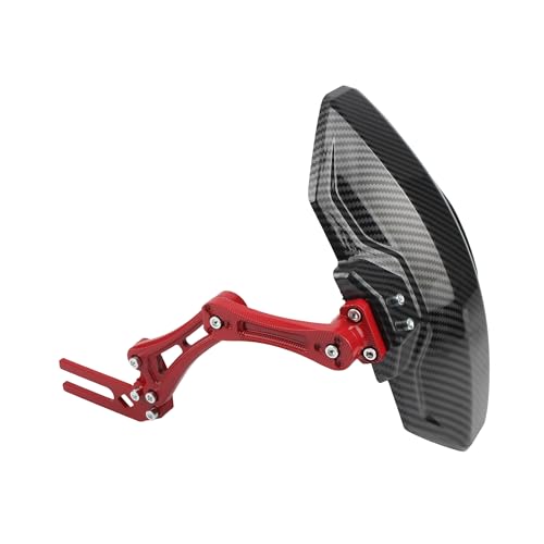 ABCERRSI Motorcycle Wheel Rear Mudguard,Fender Rear Cover Compatible with Universal Motorbikes Scooter Extender Accessories-Red - Image 1