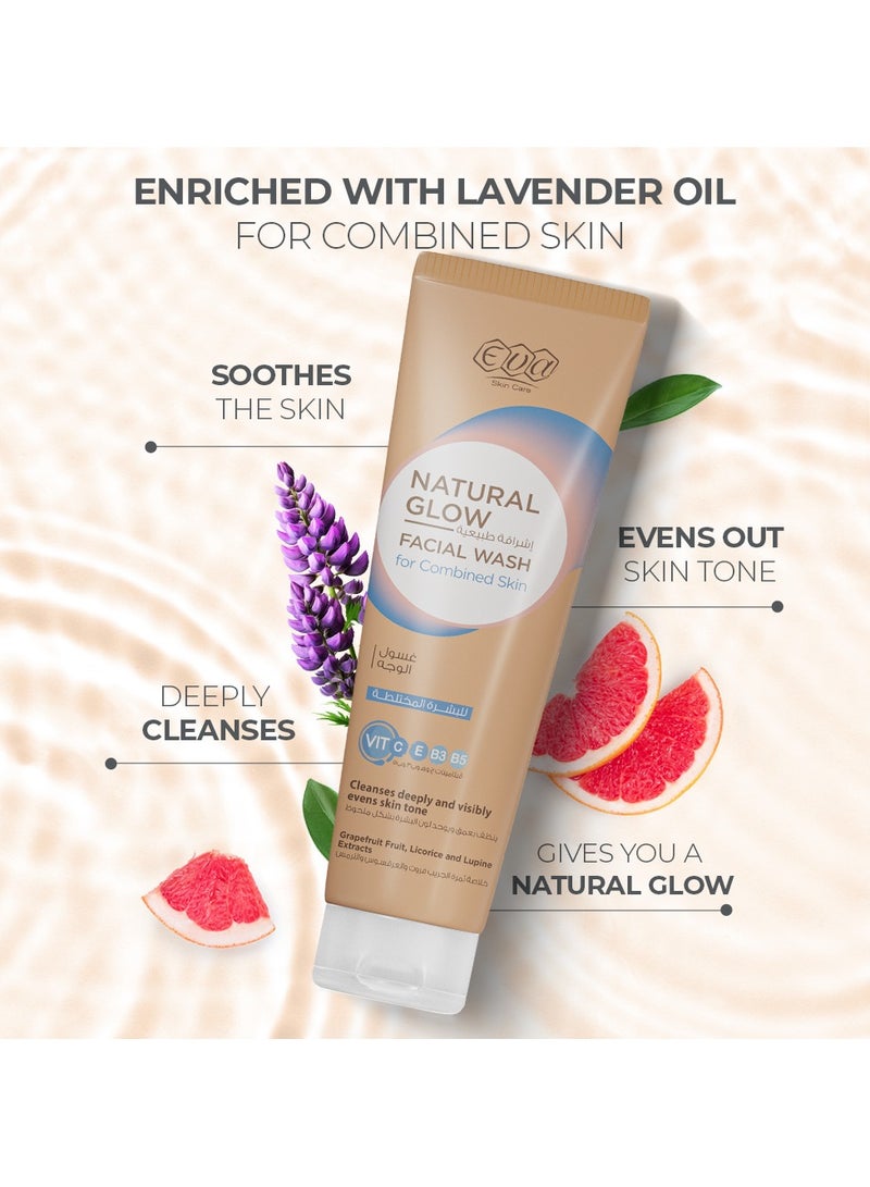 Eva غسول وجه طبيعي للبشرة المختلطة مع إشراقة طبيعية - Image 3