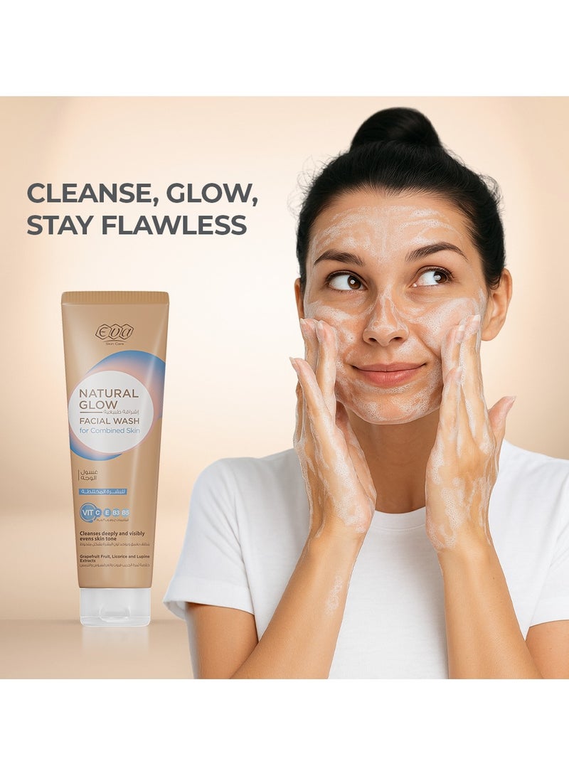 Eva غسول وجه طبيعي للبشرة المختلطة مع إشراقة طبيعية - Image 2