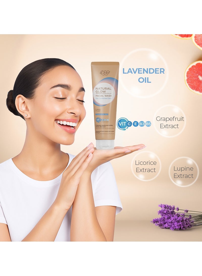 Eva غسول وجه طبيعي للبشرة المختلطة مع إشراقة طبيعية - Image 4