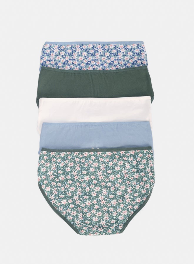 Carina Pack of 5 Girly Brief Panties - Image 2