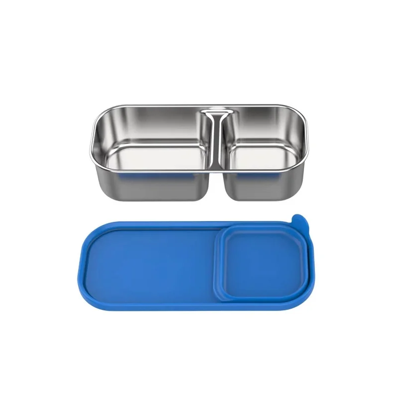Little IA Snack & Go Stainless Mini Box -Blue