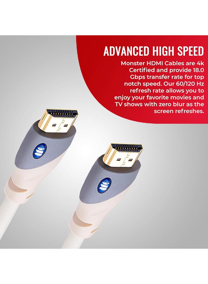 Monster 122948-00 Monster Essentials Ultra Hd 4K Hdmi Cable 8Ft - (Pack Of1) - Image 2