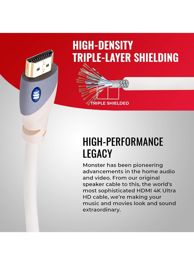 Monster 122948-00 Monster Essentials Ultra Hd 4K Hdmi Cable 8Ft - (Pack Of1) - Image 3