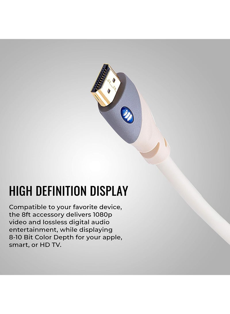 Monster 122948-00 Monster Essentials Ultra Hd 4K Hdmi Cable 8Ft - (Pack Of1) - Image 4