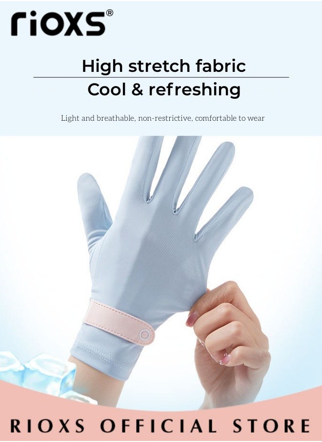 RIOXS 3 Pairs Women Sun Protective Gloves UV Protection Summer Quick Dry Anti Slip Driving Gloves Touchscreen Gloves for Driving Riding  - Image 5