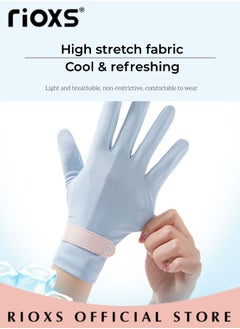 RIOXS 3 Pairs Women Sun Protective Gloves UV Protection Summer Quick Dry Anti Slip Driving Gloves Touchscreen Gloves for Driving Riding  - Image 5