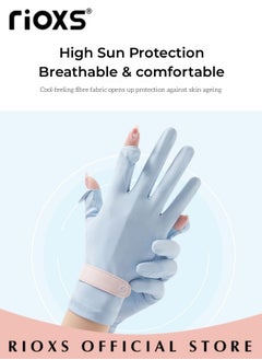 RIOXS 3 Pairs Women Sun Protective Gloves UV Protection Summer Quick Dry Anti Slip Driving Gloves Touchscreen Gloves for Driving Riding  - Image 3