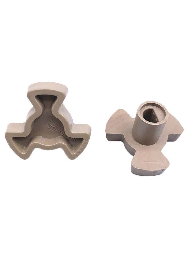 Microwave Turntable Motor Coupler Microwave Oven Turntable Roller Guide Support Glass Tray Drive Coupling Replacement (Shaft Length - 0.59inch)