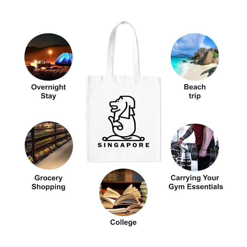 VVWV Travel Place Tote Bag for Women Girls Office Travel Purchase Stylish Bags (L x H 15 x 17 Inch) - Image 4