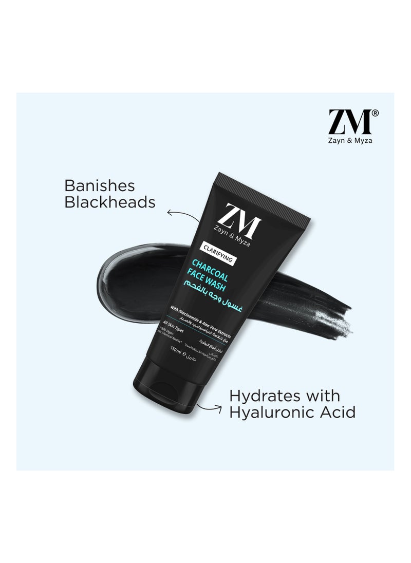 ZM Zayn & Myza - Zayn & Myza, Active Charcoal Face wash, Anti pollution & Deep Cleasneing help remove dirt & purify the skin, leaving refreshed -150 ml - Image 1