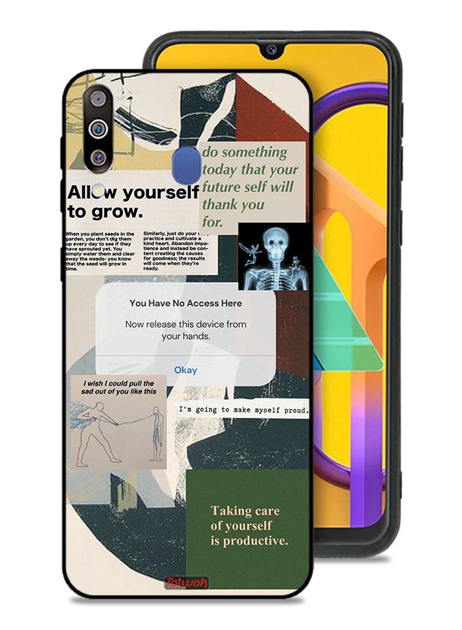 Tolwak Samsung Galaxy M30 Protective Case Cover Allow Yourself To Grow - Image 1