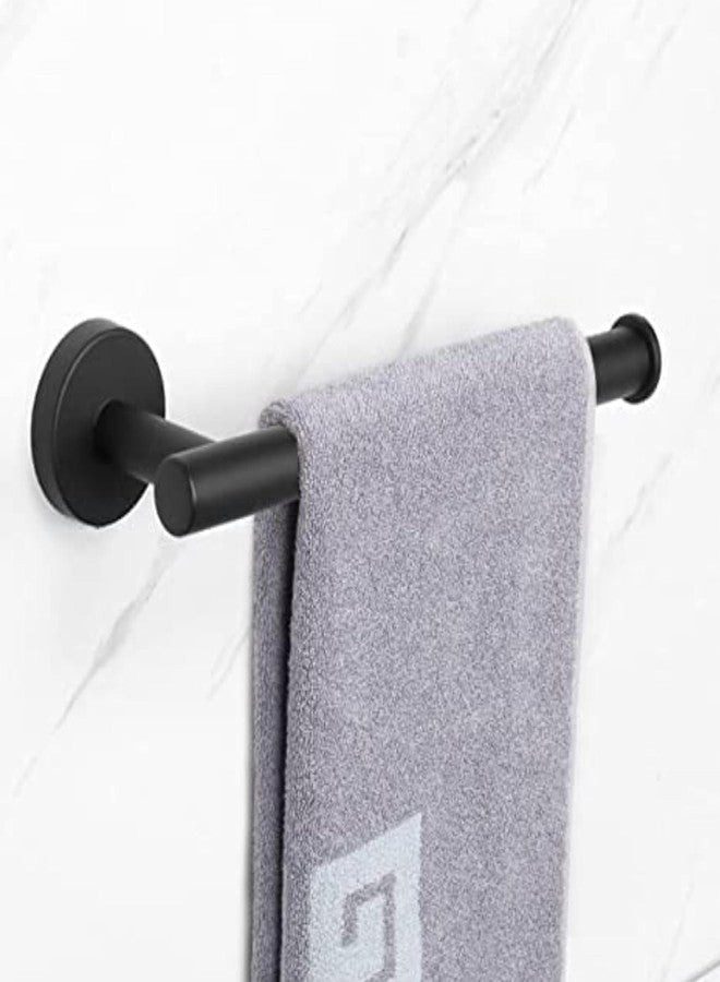 LUXIUR Towel Hanger for Bathroom and Kitchen Accessories Item Holder, 304 Grade Stainless Steel Towel Ring, Napkin Holder for Wash Basin, Matte Black - Image 2