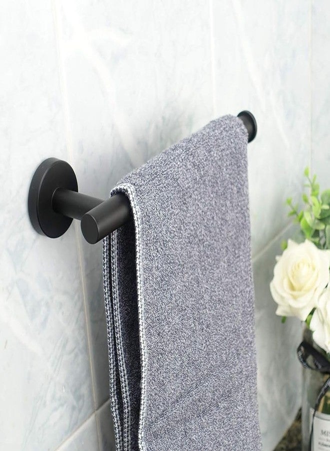 LUXIUR Towel Hanger for Bathroom and Kitchen Accessories Item Holder, 304 Grade Stainless Steel Towel Ring, Napkin Holder for Wash Basin, Matte Black - Image 1