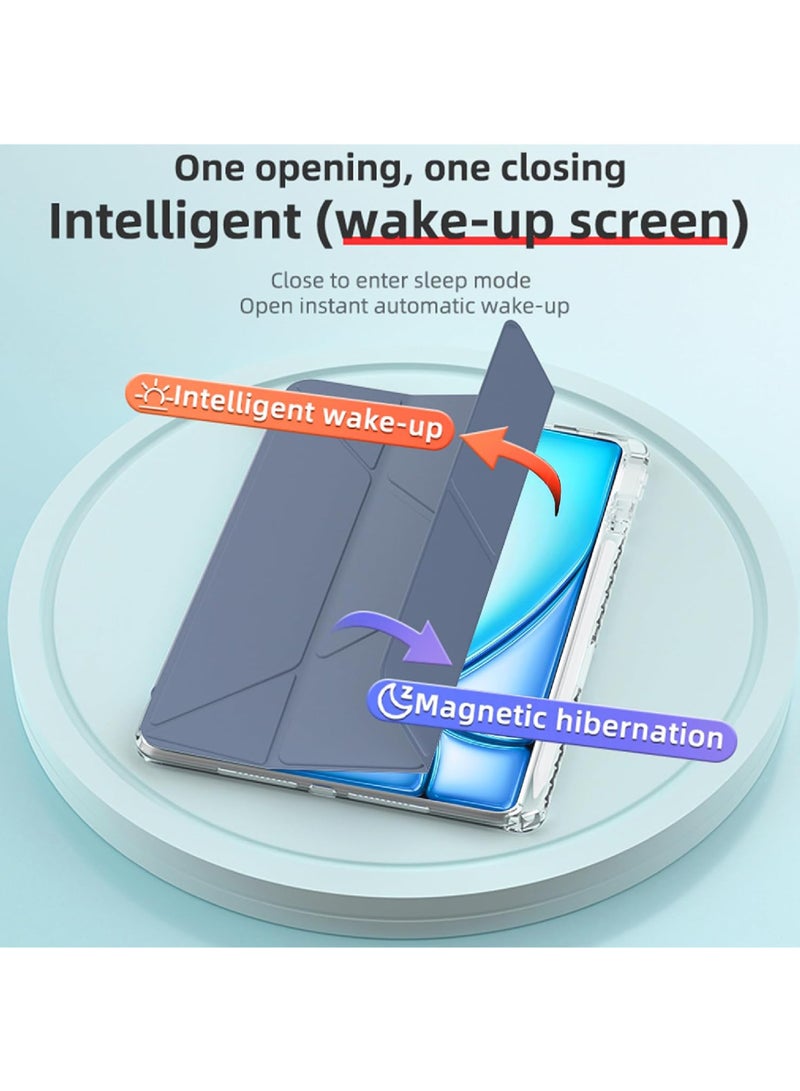 Rock Pow Hybrid Slim Case for iPad Mini 7 (A17 Pro) 2024 / iPad Mini 6 2021, [Built-in Pencil Holder] Shockproof Cover Clear Transparent Back Shell for iPad Mini 7th/6th Generation 8.3" - Image 5