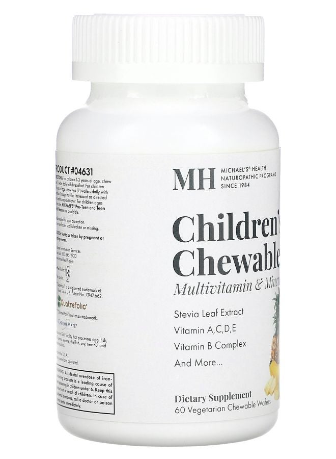 Michael's Naturopathic Children's Chewables Natural Fruit  60 Vegetarian Chewable Wafers - Image 2