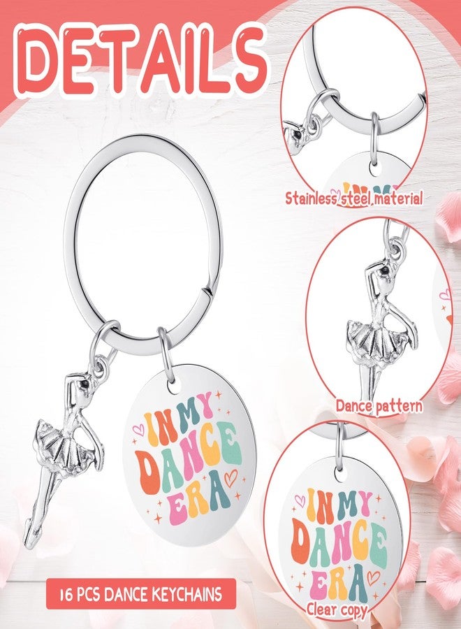 Sureio 16 Pcs Dance Ballerina Keychain Dancer Charm Key Chain Christmas in My Dance Era Ballet Shoes Dancer Pendant Gift for Women Ballet Lovers Birthday Party Favor - Image 2