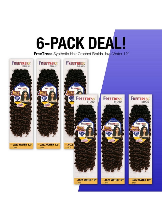 Freetress Multipack Deals! Freetress Synthetic Hair Crochet Braids Jazz Water 12" (6Pack 1B) - Image 4
