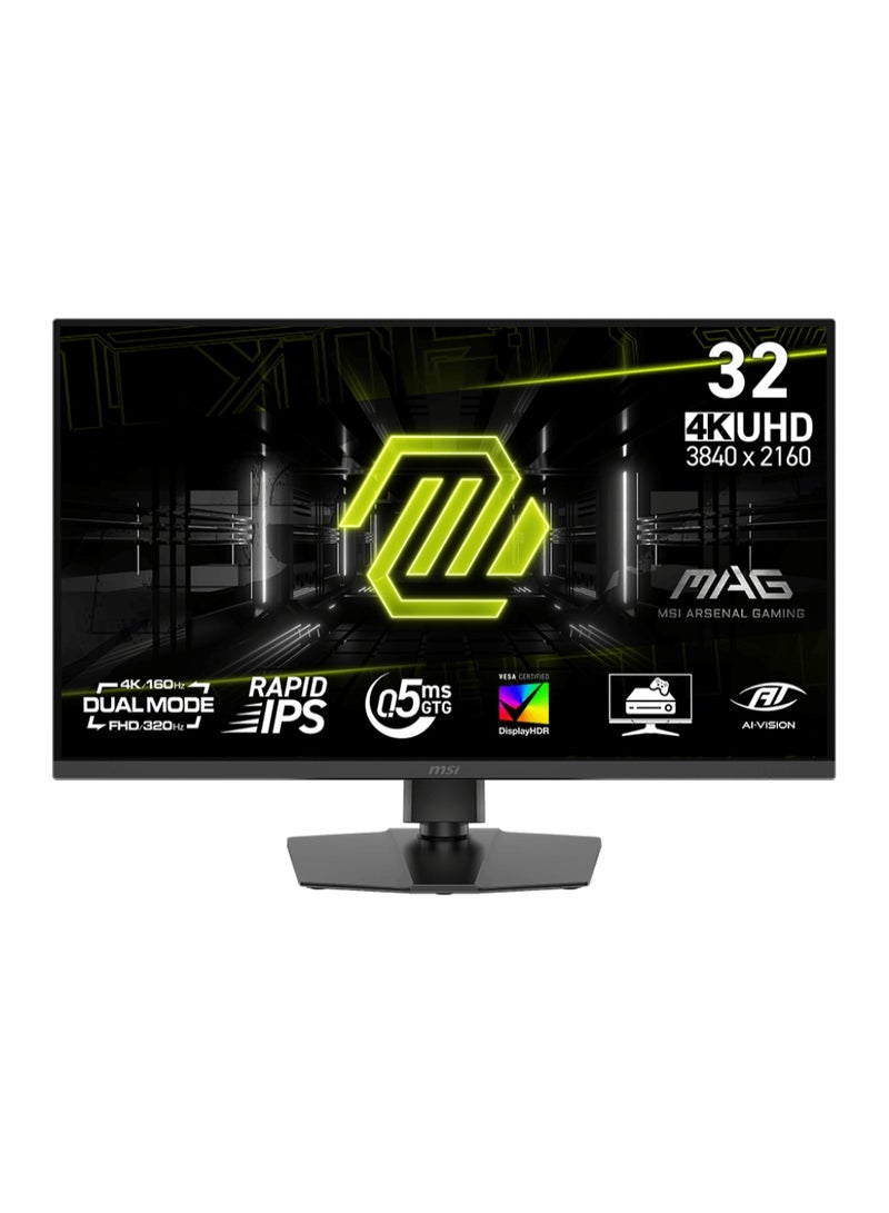 MSI MAG 322URDF-E16 31.5" 4K UHD Gaming Monitor, Rapid IPS, 160Hz/320Hz, 0.5ms, HDR400, FreeSync, HDMI 2.1, DP 1.4, USB Hub, Adjustable Stand | 9S6-3DD89T-001 - Image 1