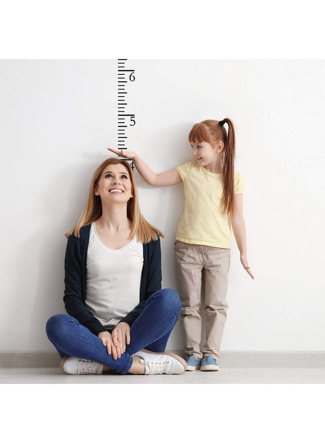 تاتو قالب مخطط نمو بطول 7 أقدام، قالب مسطرة قابلة لإعادة الاستخدام لقياس طول الأطفال على الخشب، ديكور حائط لقياس طول الأطفال، ديكور ريفي للمزرعة، 7 قطع - Image 4
