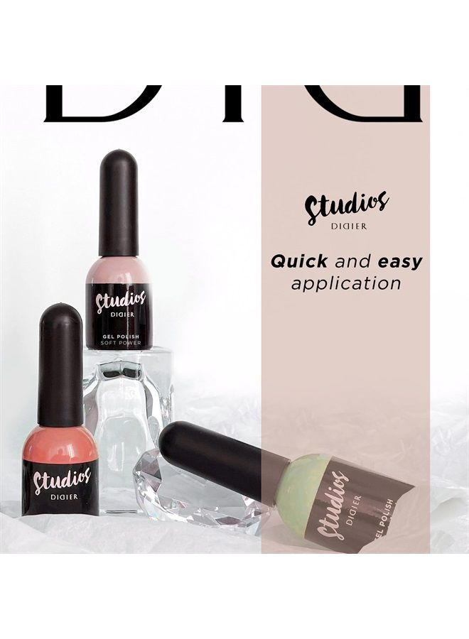 DIDIER LAB Studios Gel Polish Soft Power - Professional Manicure Pedicure Products - Rich Pigment for Complete Nail Coverage - Flawless Shine -Suitable for Beginners - For UV Lamp - Gift for Women - Image 4