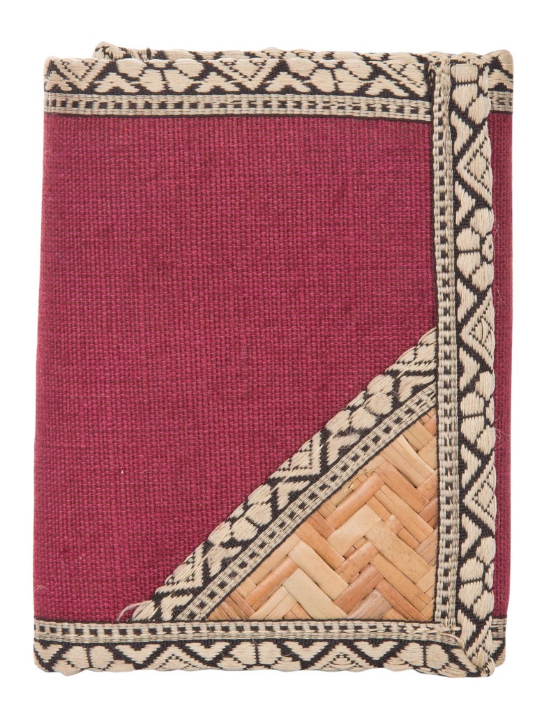 Jute Cottage Eco-Friendly Women Maroon Wallet - Image 1