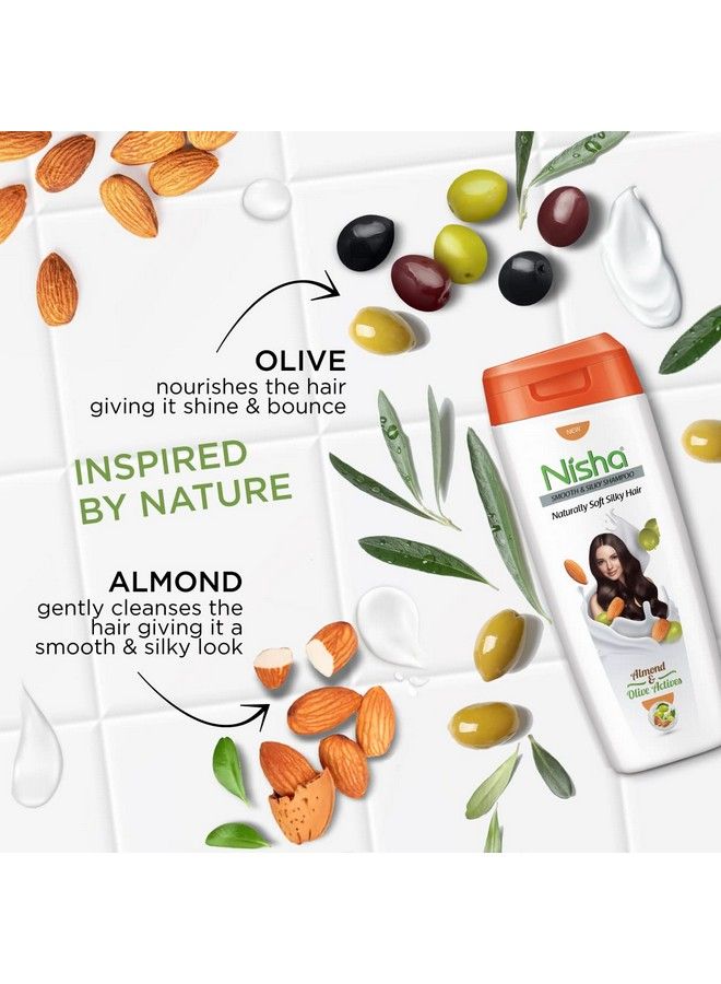Nisha شامبو شعر ناعم وحريري طبيعي 180 مل - Image 3