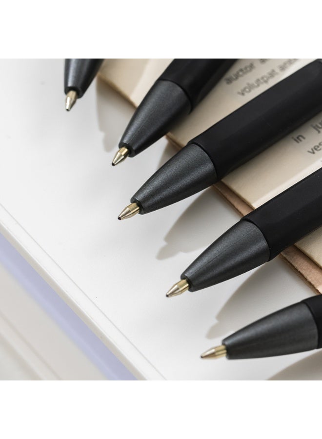 Deli Q11-BK Xtream Pro Ballpoint Pens, 0.7mm Black Ink, Smooth Writing Pens with Soft Grip, Retractable Design, 12-Pack for Office & School. - Image 5