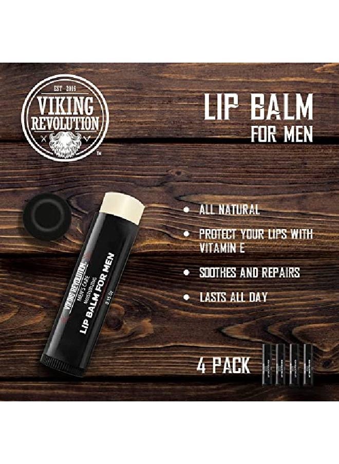 Viking Revolution - All Natural Lip Balm For Men Mens Lip Moisturizer Lip Care For Men For Dry Cracked Chapped Lips - Image 1