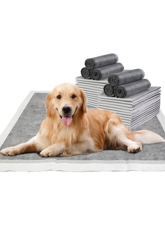 Extra Large Charcoal Dog Pee Pads 60*90cm 20 Counts Odor-Control Activated Charcoal Dog Training Pads Disposable Ultra Absorbent Pet Underpads for Dogs Cats Rabbits Potty Pads - Image 1