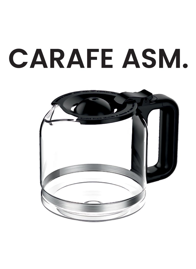 SPJ - SPJ Coffee Maker, Iced & Hot Brew Coffee Machine, 12-Cup Capacity, Brew Strength Control, Self Clean Cycle, Adjustable 40 Min. Keep Warm, Silver & Black, CMDW-BL18L02 - Image 1